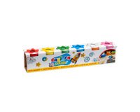 Pasta para modelar carioca doughy 120 g caja de 6 unidades colores surtidos
