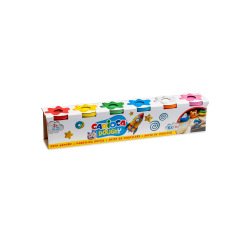 Pasta para modelar carioca doughy 120 g caja de 6 unidades colores surtidos