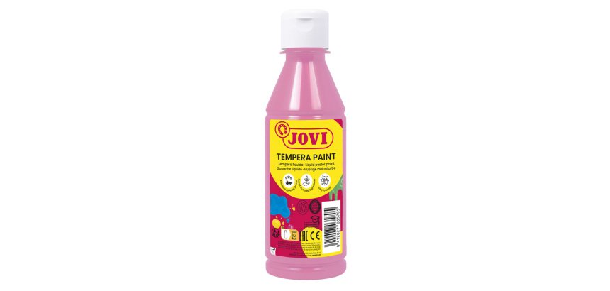 Tempera liquida jovi rosa botella de 250 ml