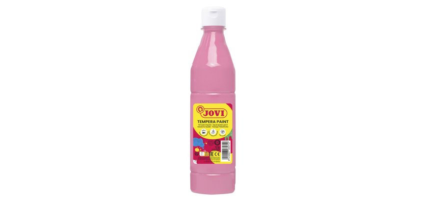 Tempera liquida jovi rosa botella de 500 ml