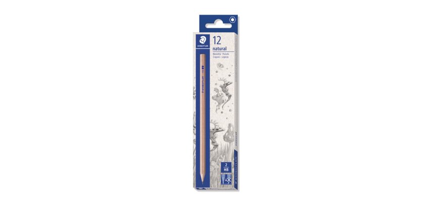Lapices de grafito staedtler noris hb madera natural