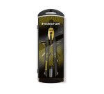 Compas staedtler noris 555 con husillo y rueda central sin alargadera tubo de minas y aguja color naranja