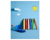 Lapices de colores faber castell grippy xxl caja de 6 unidades colores surtidos