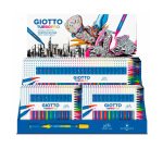 Rotulador giotto turbo pro doble punta expositor sobremesa 6 cajas de 15 colores surtidos + 4 cajas de