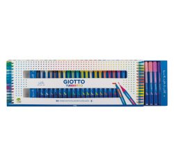 Rotulador giotto turbo pro doble punta caja de 30 unidades colores surtidos