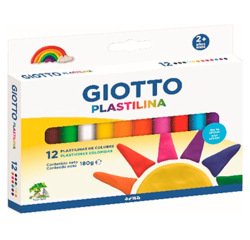 Plastilina giotto colores clasicos caja de 12 unidades colores surtidos