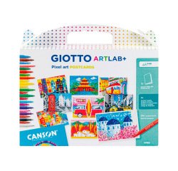 Pintura por numeros giotto art lab pixel art postales