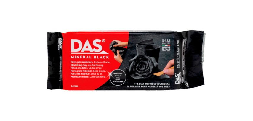 Pasta de modelar das mineral 400 gr color negro