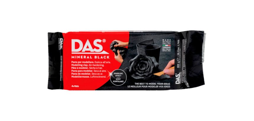 Pasta de modelar das mineral 400 gr color negro