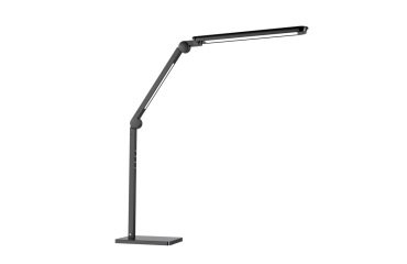 Lampara de escritorio cep alliance led con pinza y modulos giratorios color negro 180x115x950 mm