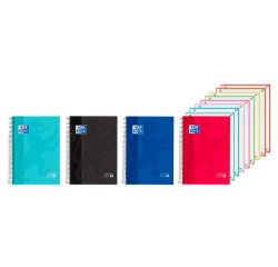 Cuaderno espiral oxford europeanbook 8 tapa extradura din a4 160 hojas cuadro 5 mm