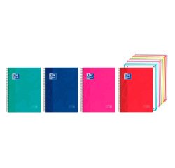 Cuaderno espiral oxford europeanbook 10 tapa extradura din a4 200 hojas cuadro 5 mm
