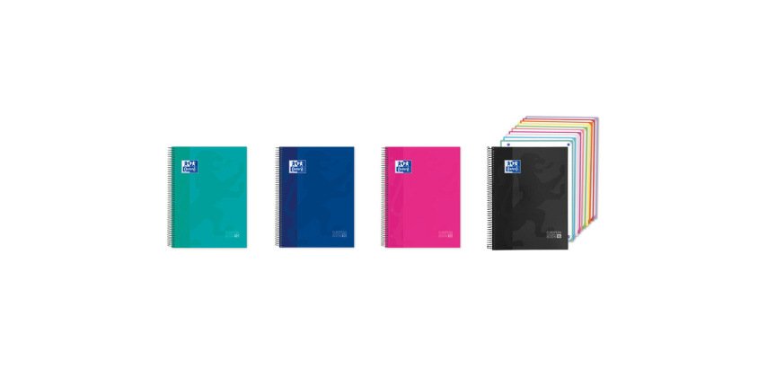 Cuaderno espiral oxford europeanbook 10 tapa extradura din a4 200 hojas horizontal