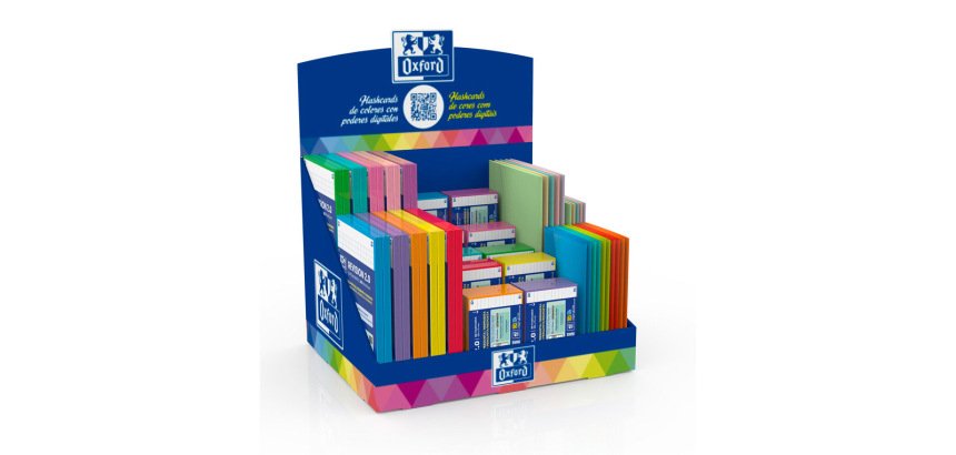 Ficha de revision oxford flashcards expositor de 20 a5 cuadro 5 mm + 40 a7 horizontal+ 30 carpetas