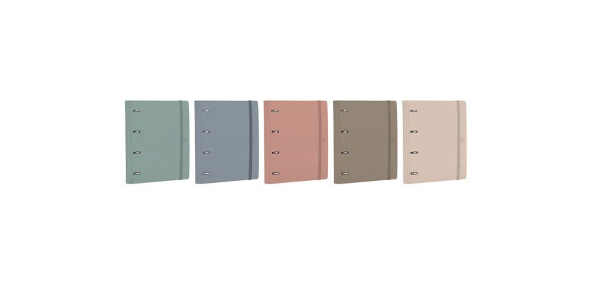 Carpeta anillas oxford europeanbinder forest din a4+ con recambio cuadro 5mm