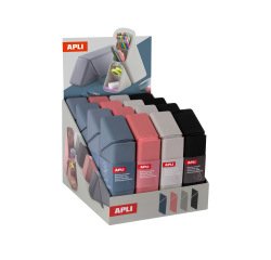 Estuche portatodo apli silicona convert up north expositor de 16 unidades colores surtidos