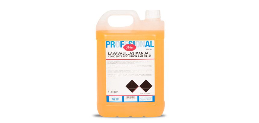Lavavajillas manual zorka concentrado limon amarillo garrafa 5 litros