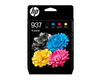 Ink-jet hp 937 officejet pro 9120e / 9130e / 9720 / 9730 / 9110b / 9120b / 9130b pack de 4 colores negro amarillo cian