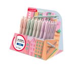 Boligrafo uni-ball jet stream sport sxn-150 tinta hibrida azul expositor de 48 unidades colores pastel surtidos