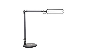 Lampara de escritorio maul led 3 niveles intensidad luz cabezal y brazo inclinable con carga inductiva qi color