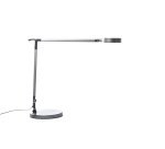 Lampara de escritorio maul led 4 niveles intensidad luz cabezal y brazo inclinable color plata