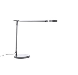 Lampara de escritorio maul led 4 niveles intensidad luz cabezal y brazo inclinable color plata