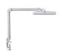 Lampara de escritorio maul led con pinza cabezal inclinable y giratorio color blanco
