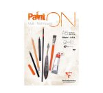 Bloc de dibujo multitecnicas clairefontaine paint on din a5 encolado 40 hojas 250 gr liso