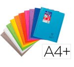 Cuaderno espiral clairefontaine koverbook tapa polipropileno din a4+ 80 hojas cuadro 5 mm banda 4
