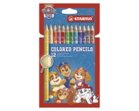 Lapices de colores stabilo patrulla canina mina 4,2 mm caja de 12 unidades colores surtidos
