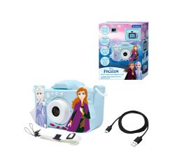 Camara de fotos infantil lexibook frozen con funda protectora y tarjeta sd 8gb