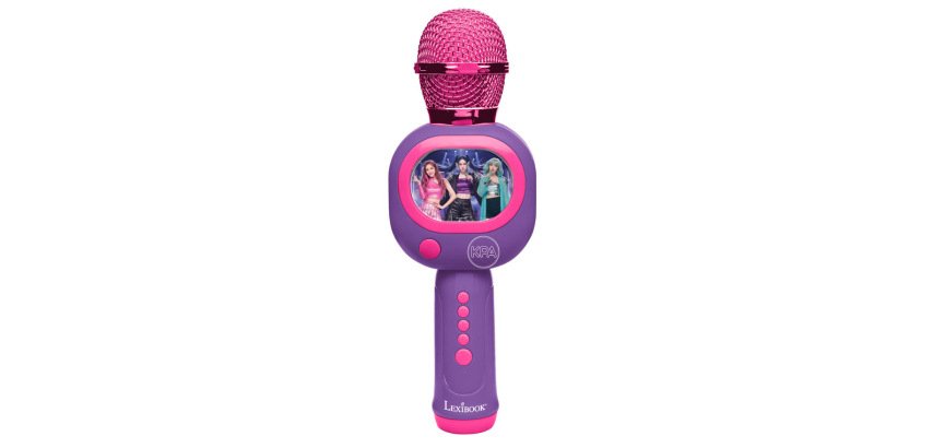 Microfono karaoke lexibook academia k-pop inalambrico con altavoz y luz