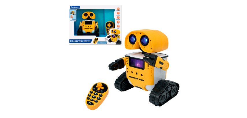 Robot multifuncion lexibook con modulador de voz control por gestos luces y canciones