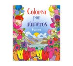 Cuaderno de colorear susaeta flores colorear por numeros 64 paginas 21,5x25 cm