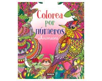 Cuaderno de colorear susaeta animales colorear por numeros 64 paginas 21,5x25 cm