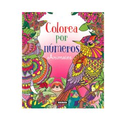 Cuaderno de colorear susaeta animales colorear por numeros 64 paginas 21,5x25 cm