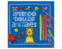 Cuaderno de colorear susaeta aprendo a dibujar animales 32 paginas 23,2x23,5 cm