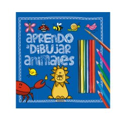 Cuaderno de colorear susaeta aprendo a dibujar animales 32 paginas 23,2x23,5 cm