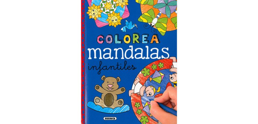 Cuaderno de colorear susaeta mandalas infantiles 96 paginas 21,4x27,8 cm