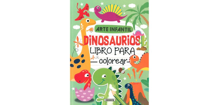 Cuaderno de colorear susaeta dinosaurios 192 paginas 21x28 cm