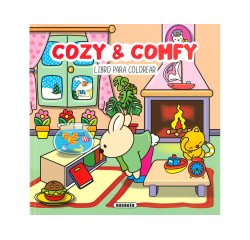 Cuaderno de colorear susaeta 1 cozy&comfy 48 paginas 24,2x24,2 cm