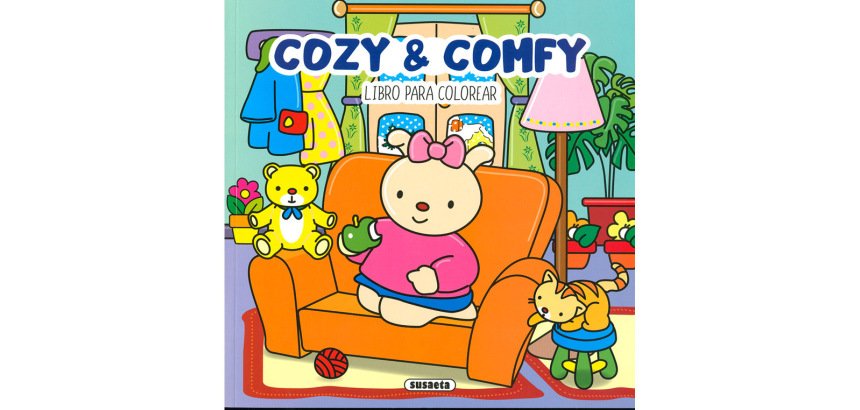 Cuaderno de colorear susaeta 2 cozy&comfy 48 paginas 24,2x24,2 cm