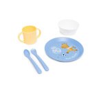 Vajilla infantil miniland real madrid kiddie meal set de 5 piezas
