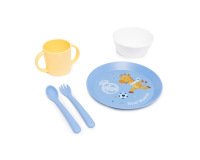 Vajilla infantil miniland real madrid kiddie meal set de 5 piezas