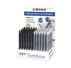Portagomas tombow mono zero expositor de 48 unidades surtidas