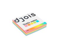 Bloc de notas electrostaticas quita y pon djois 75x75 mm 250 hojas 5 colores surtidos