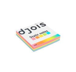 Bloc de notas electrostaticas quita y pon djois 75x75 mm 250 hojas 5 colores surtidos