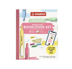 Rotulador stabilo fluorescente fino swing cool hl app estuche libro de 4 unidades colores surtidos