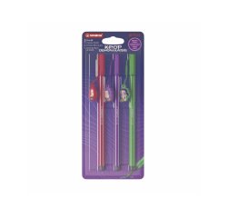 Rotulador stabilo acuarelable pen 68 k-pop huntrix blister de 3 unidades colores surtidos