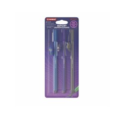Rotulador stabilo acuarelable pen 68 k-pop saja boys blister de 3 unidades colores surtidos